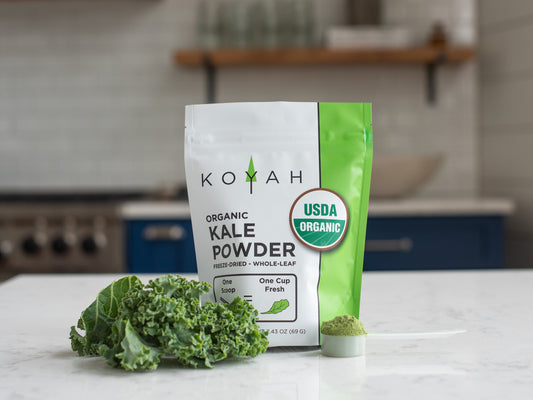 KOYAH Kale Powder vs. Fresh Organic Kale