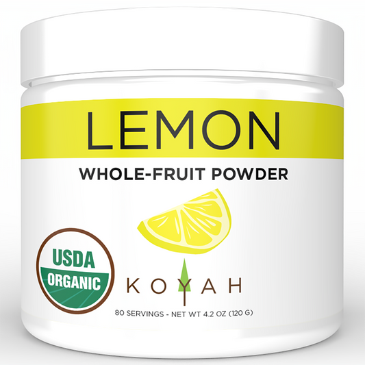 organic freeze-dried lemon powder