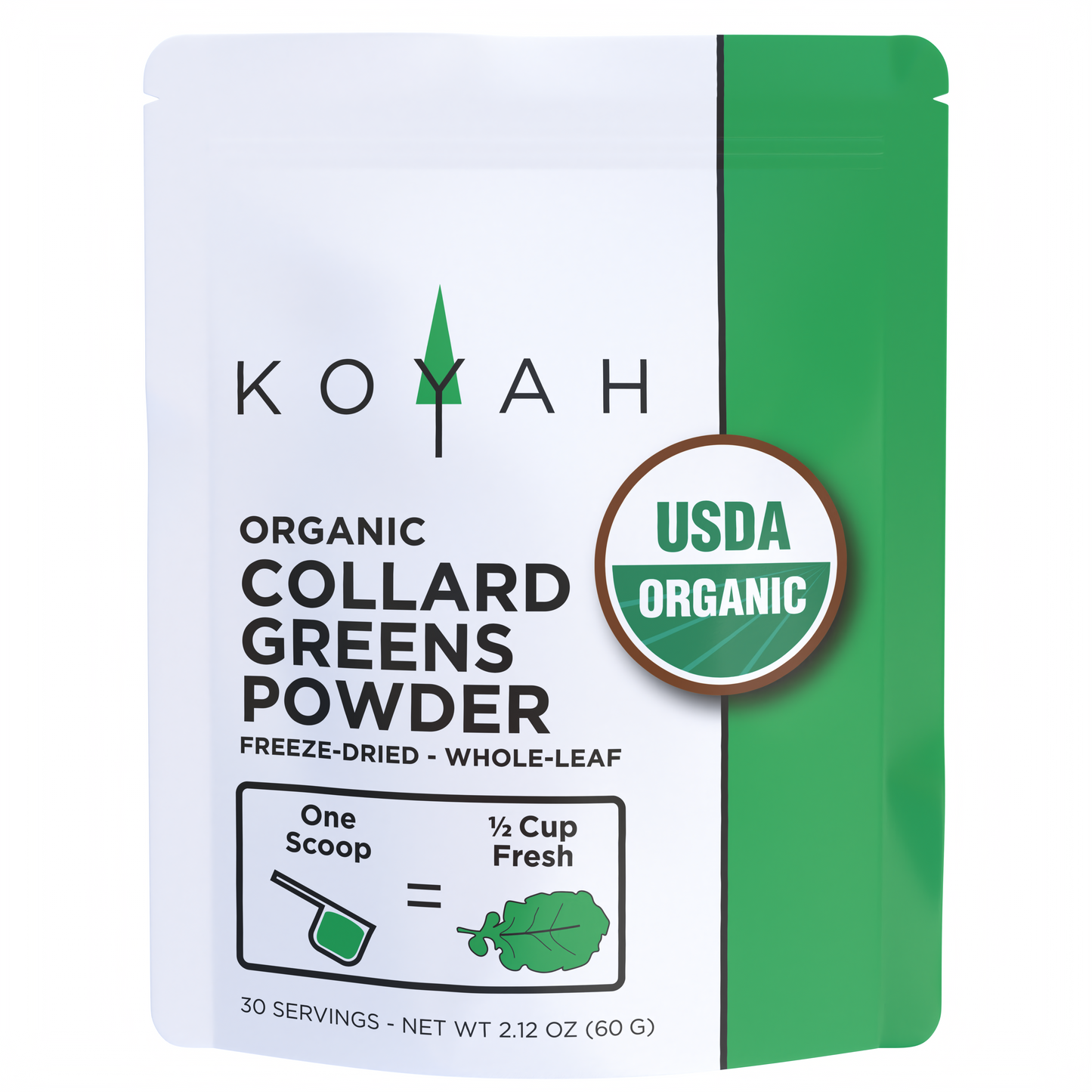 organic collard greens powder