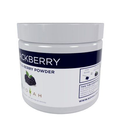 3D image of blackberry powder