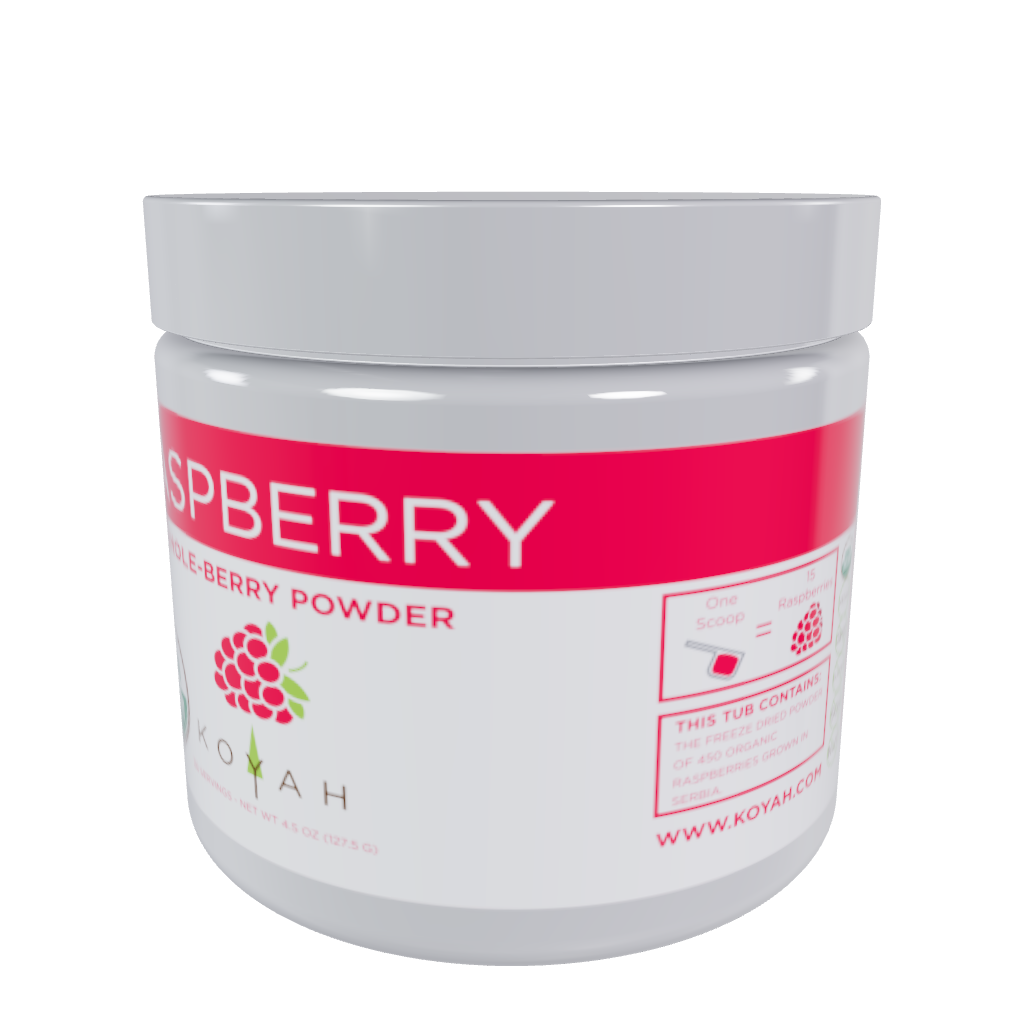 3D image raspberry powder